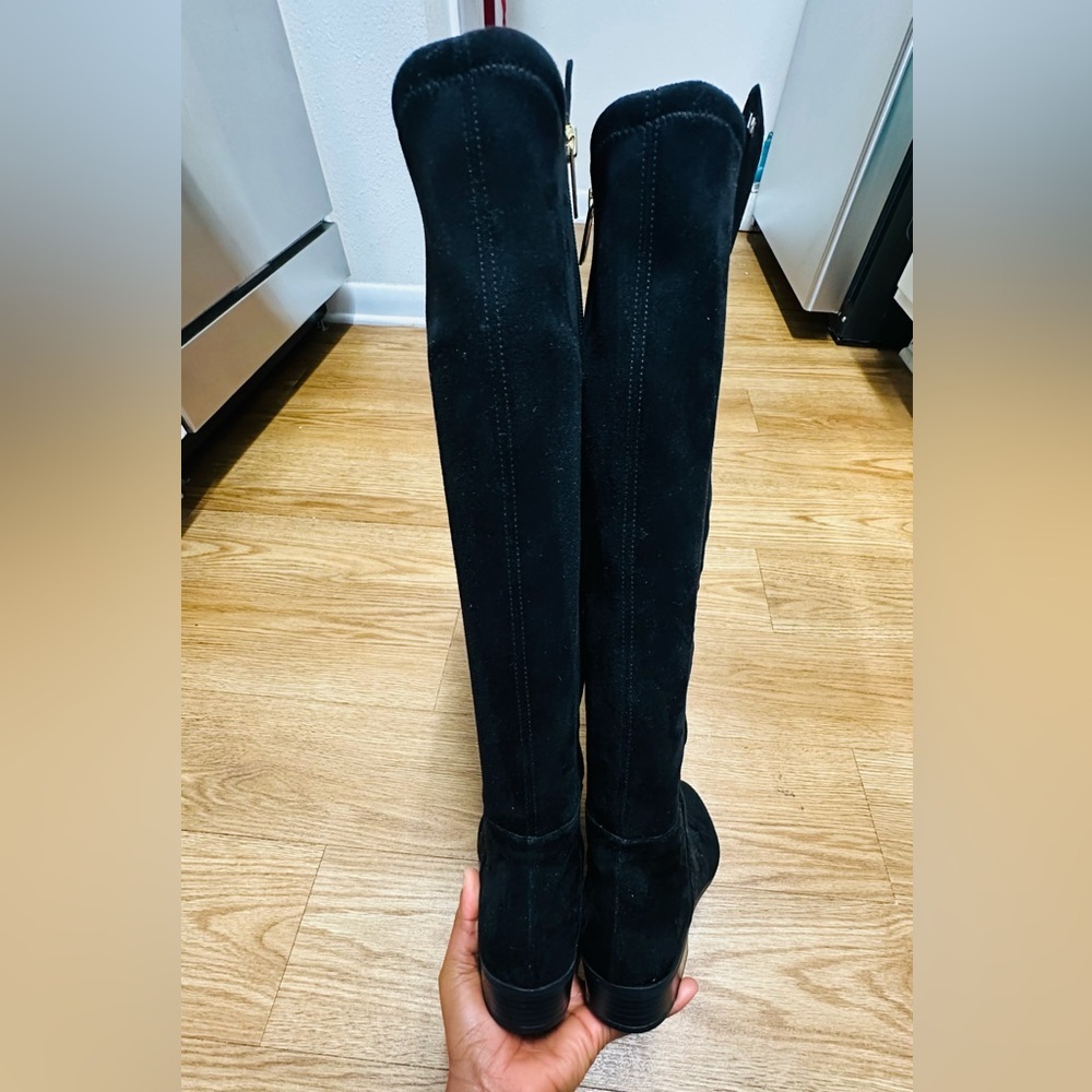 Michael Kors Suede Tall Black Boots - Picture 5 of 15